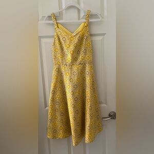 Amelia sleeveless thin straps fit & flare subtle V neck sundress boho hippie 4